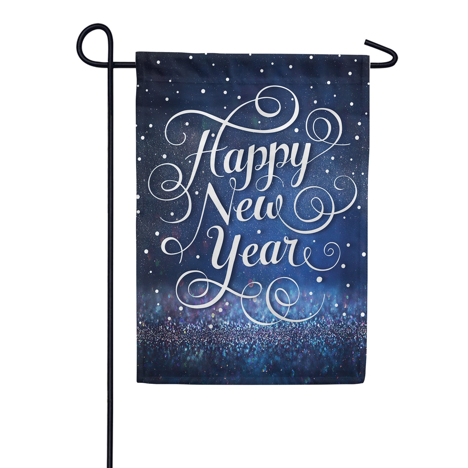New Year Stardust Double Sided Garden Flag