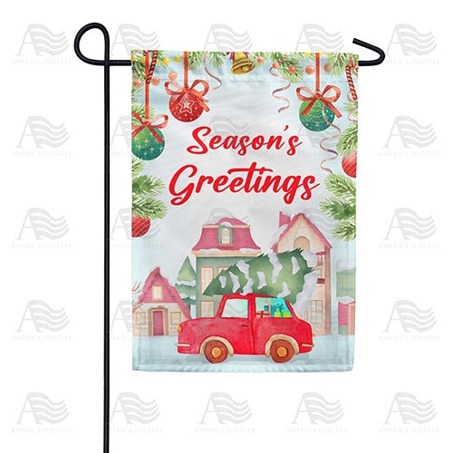 Christmas Tree Tradition Double Sided Garden Flag