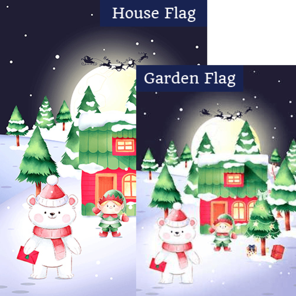 Santa Came! Double Sided Flags Set (2 Pieces)