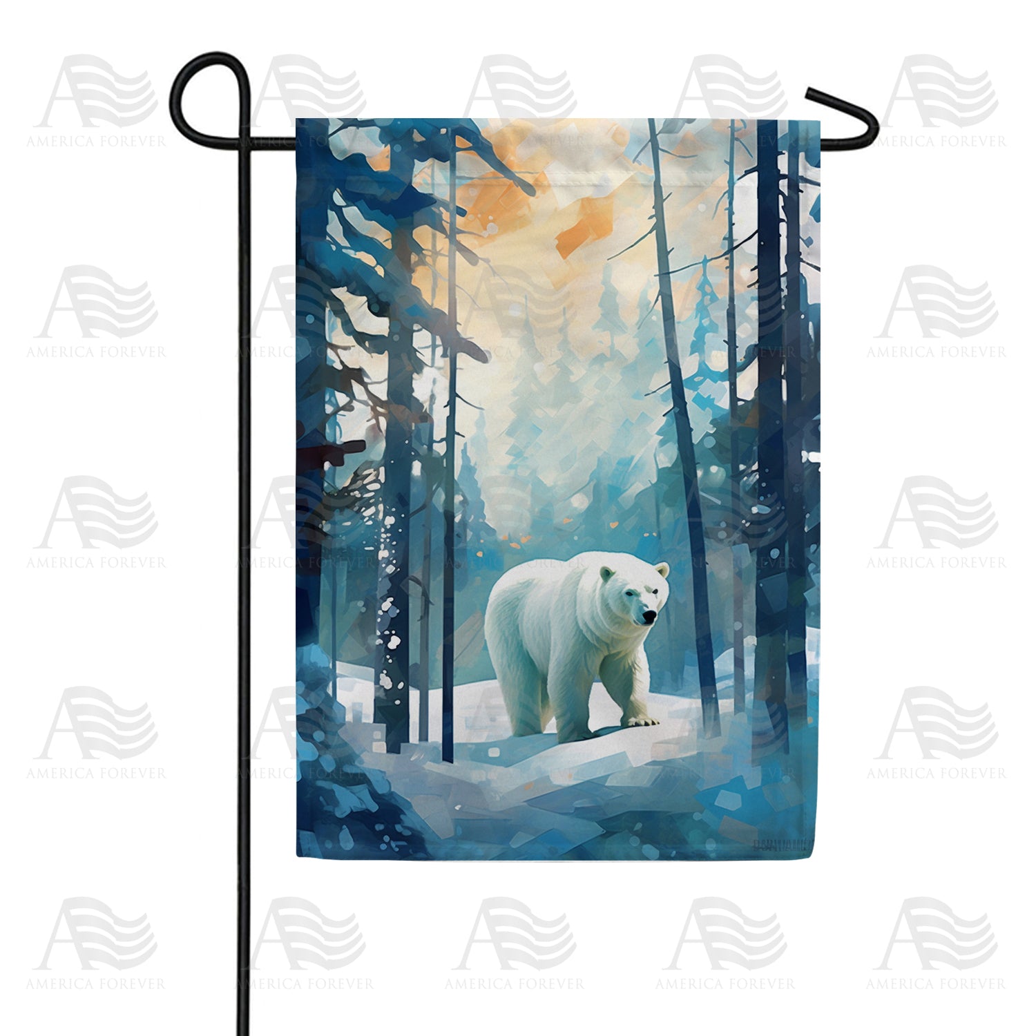 Polar Bear Double Sided Garden Flag