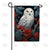 Elegant Snowy Owl Double Sided Garden Flag