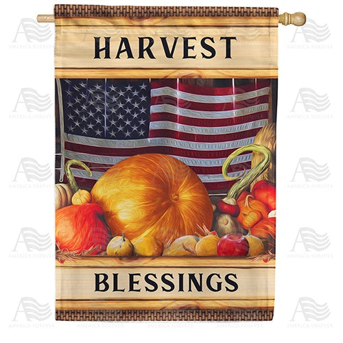 American Harvest Double Sided House Flag