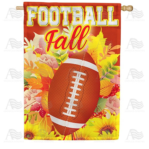 Kick Off To Fall! Double Sided House Flag