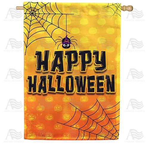 Spider Webs Double Sided House Flag