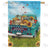 Truck Bed Of Fall Harvest Double Sided House Flag