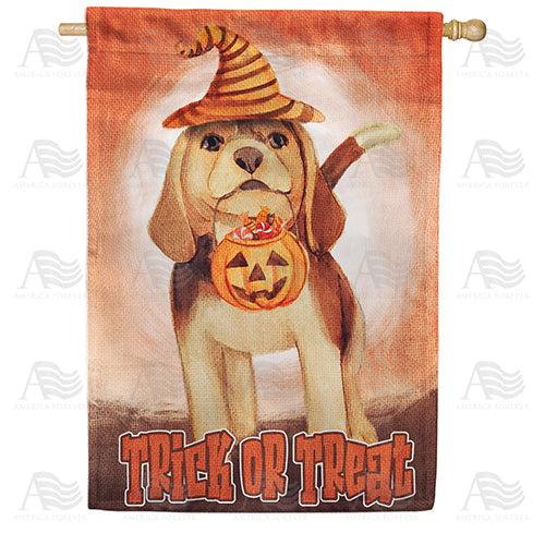 Sniffing Out Treats Double Sided House Flag