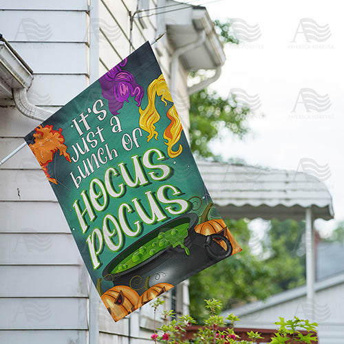 Just a Bunch of Hocus Pocus Double Sided House Flag