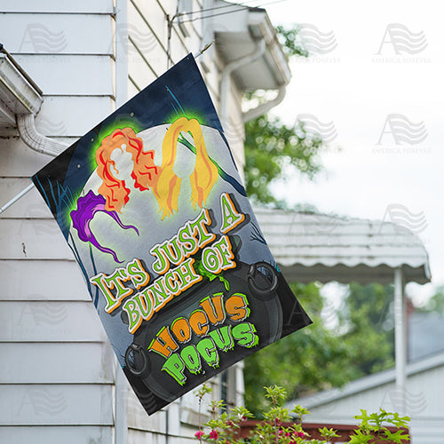 Bunch of Hocus Pocus Double Sided House Flag