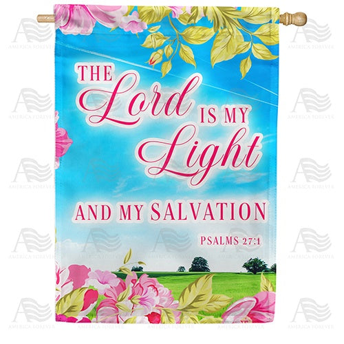 The Lord Is My Light Double Sided House Flag