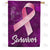 Breast Cancer Survivor Double Sided House Flag