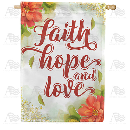 For A Blessed Life Double Sided House Flag