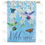 Hummingbirds and Flowers Double Sided House Flag