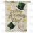 Happy St. Patrick's Day Gold Tone Double Sided House Flag