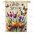 Hello Spring Floral Delight Double Sided House Flag
