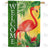 Pink Flamingo Welcome Double Sided House Flag