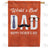 World's Best Dad Double Sided House Flag