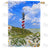 Patriotic Lighthouse Double Sided House Flag