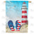 Barefoot At The Beach Double Sided House Flag
