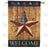 Country Patriotic Star Welcome Double Sided House Flag