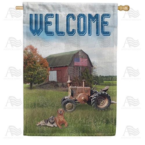 Welcome to The Country Double Sided House Flag