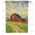 On Hay And Grain Watch Double Sided House Flag