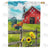 Morning at the Barn Double Sided House Flag