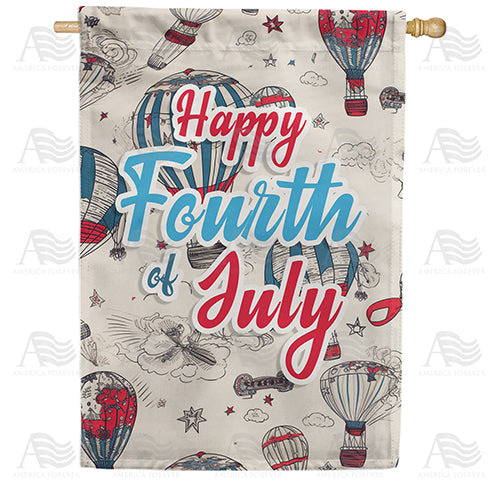 An Uplifting Fourth! Double Sided House Flag