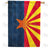 Arizona State Wood-Style Double Sided House Flag