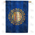 New Hampshire State Wood-Style Double Sided House Flag