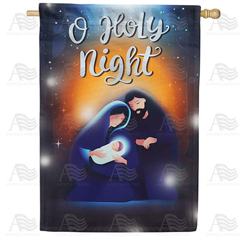 Divine Holy Night Double Sided House Flag