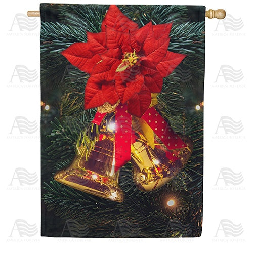 Gold Bells Double Sided House Flag