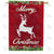 Merry Christmas White Deer Double Sided House Flag