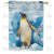 Penguin On Glacier Double Sided House Flag