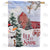 Let It Snow At The Barn Double Sided House Flag