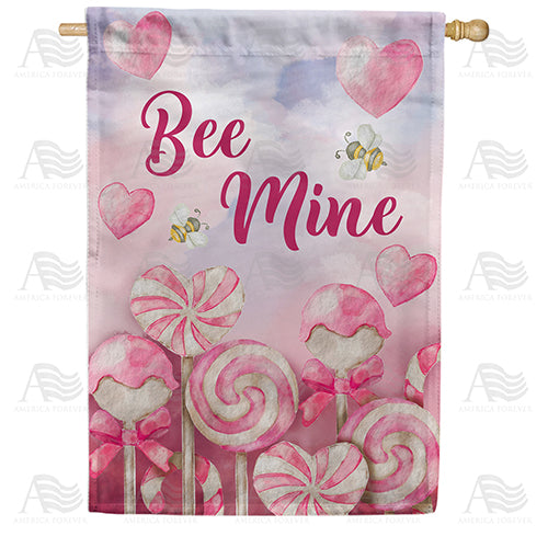 Lollipops & Hearts Double Sided House Flag