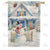 Snowman Greeter Double Sided House Flag