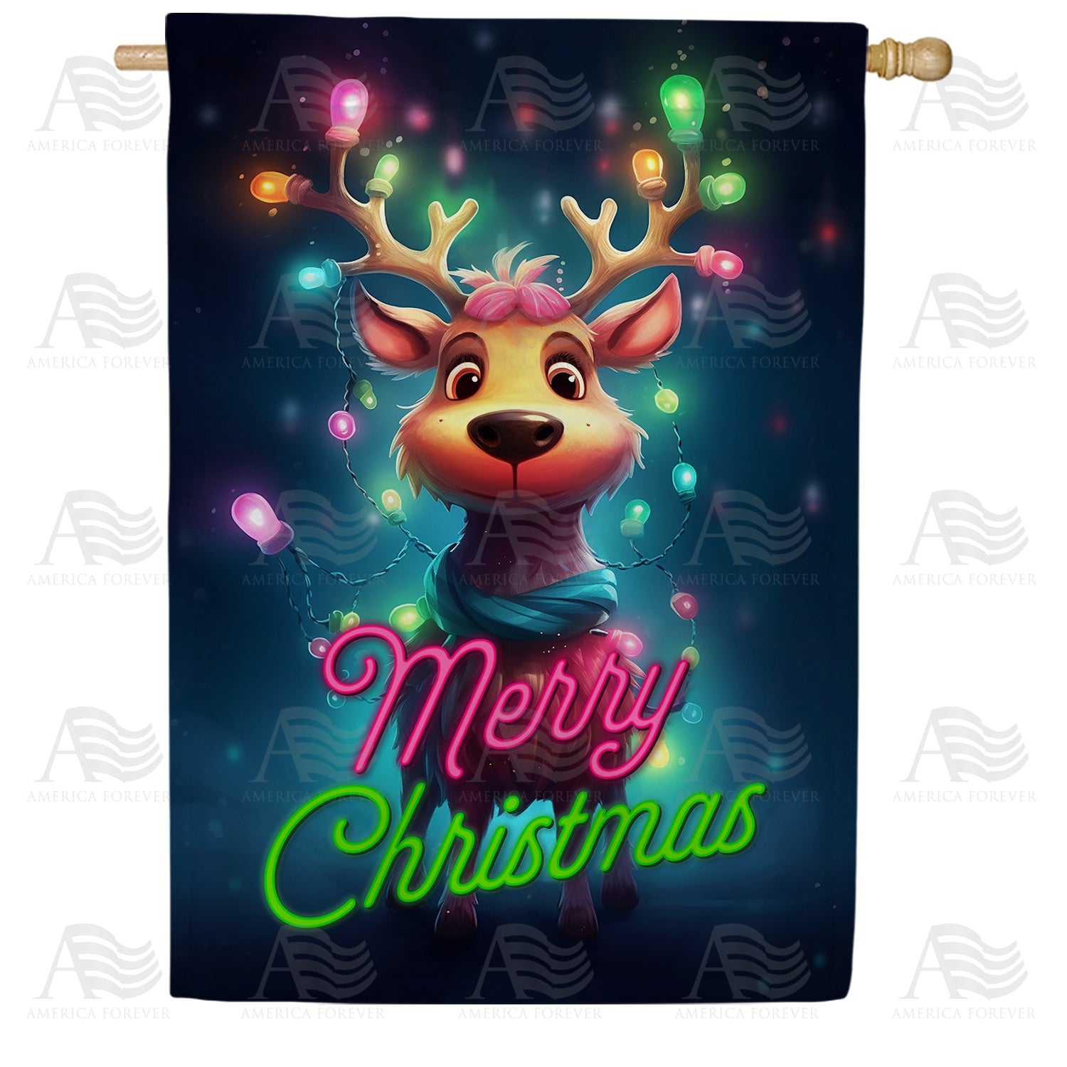 May Your Christmas Be Bright Double Sided House Flag