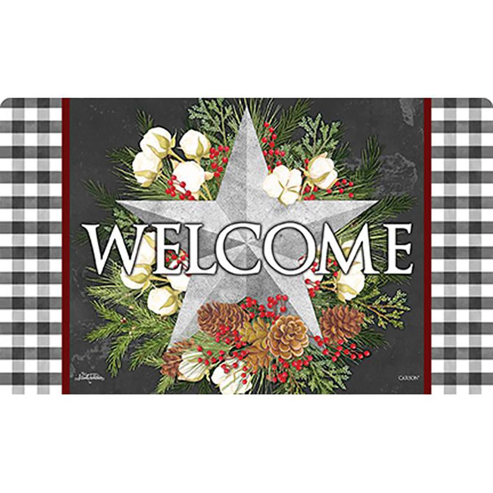 Farmhouse Christmas Welcome Doormat