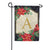 Poinsettia Cardinal Monogram Garden Flag