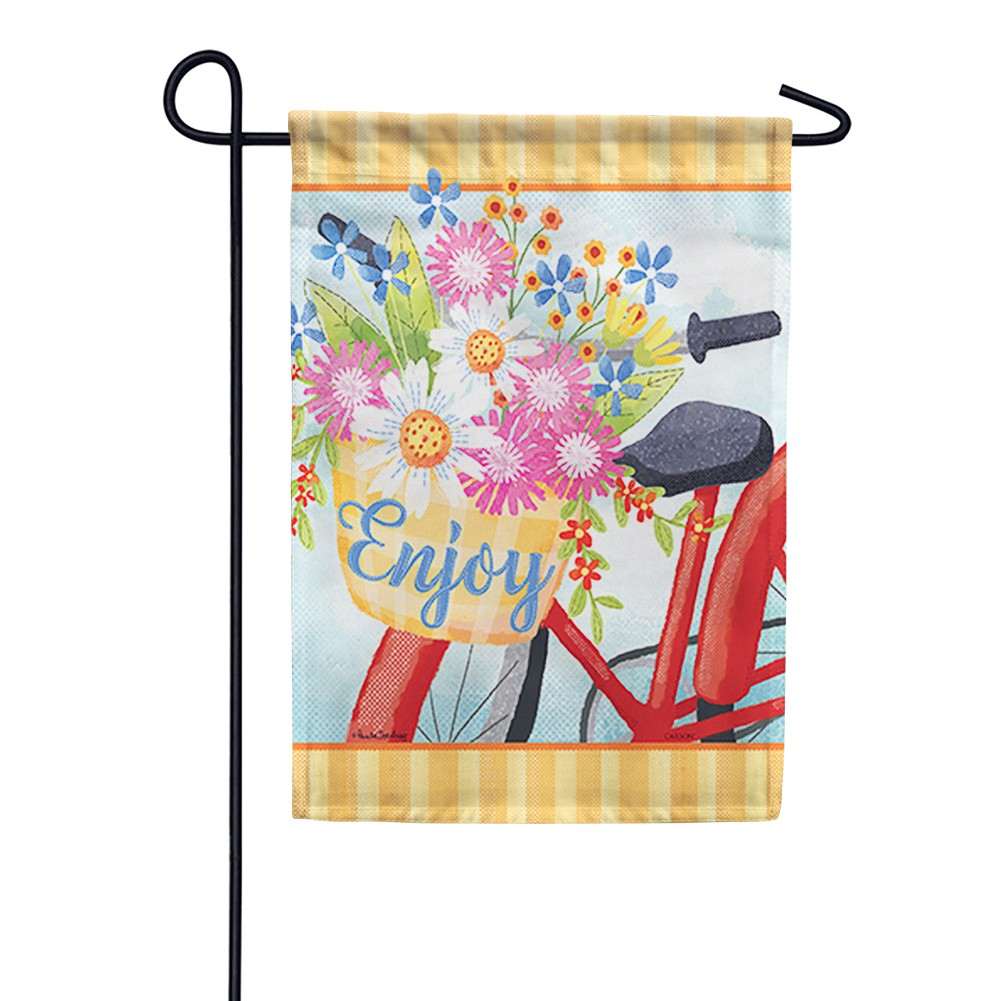 Flower Basket Dura Soft Double Sided Garden Flag