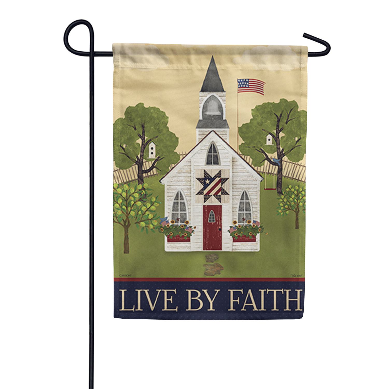 Americana Church Garden Flag
