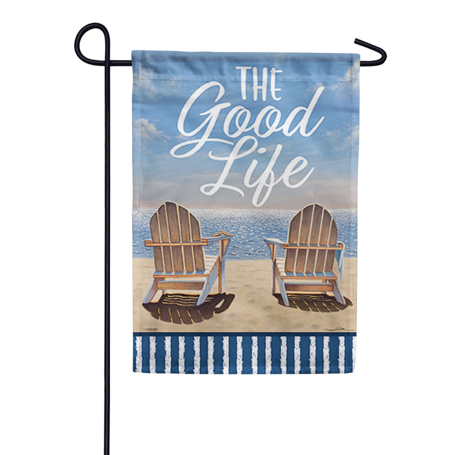 The Good Life Foil Garden Flag