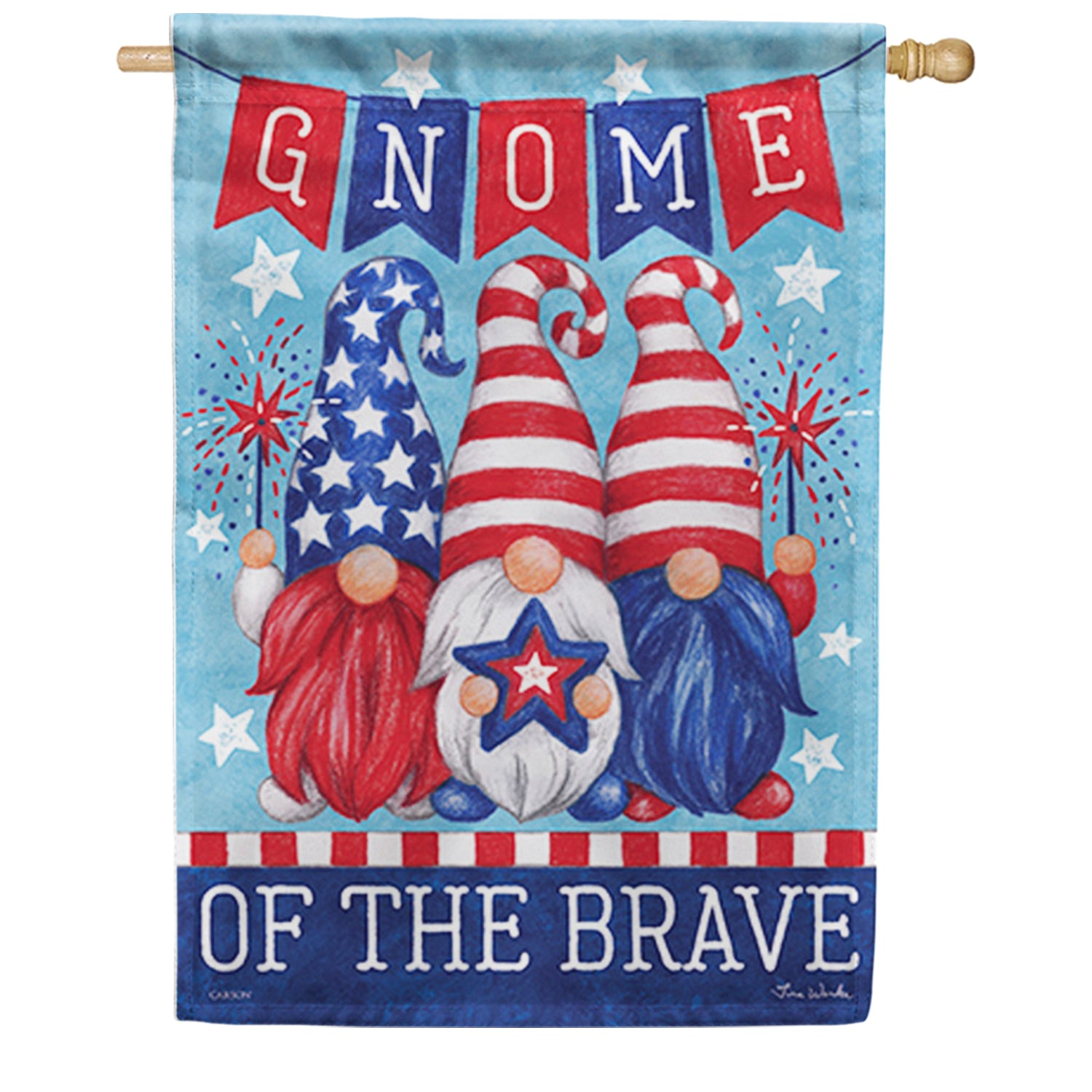 Gnome of the Brave House Flag