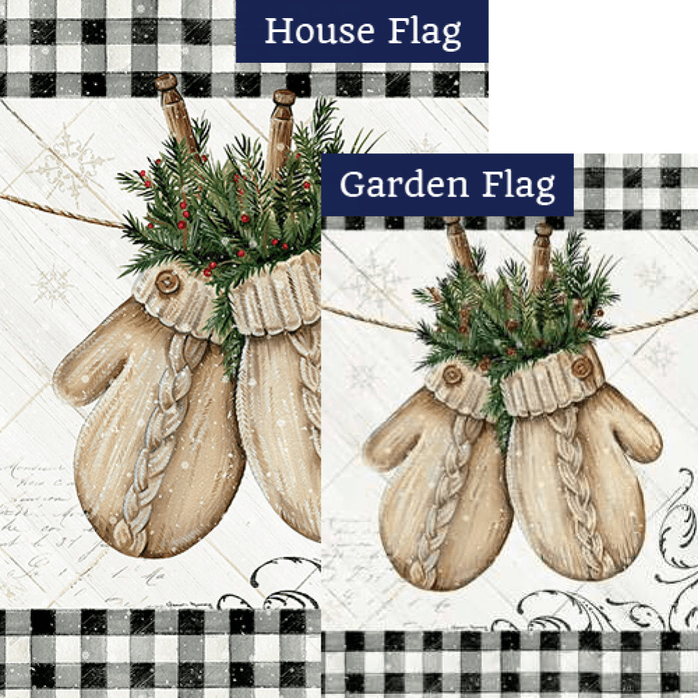 Winter Mittens Flags Set (2 Pieces)