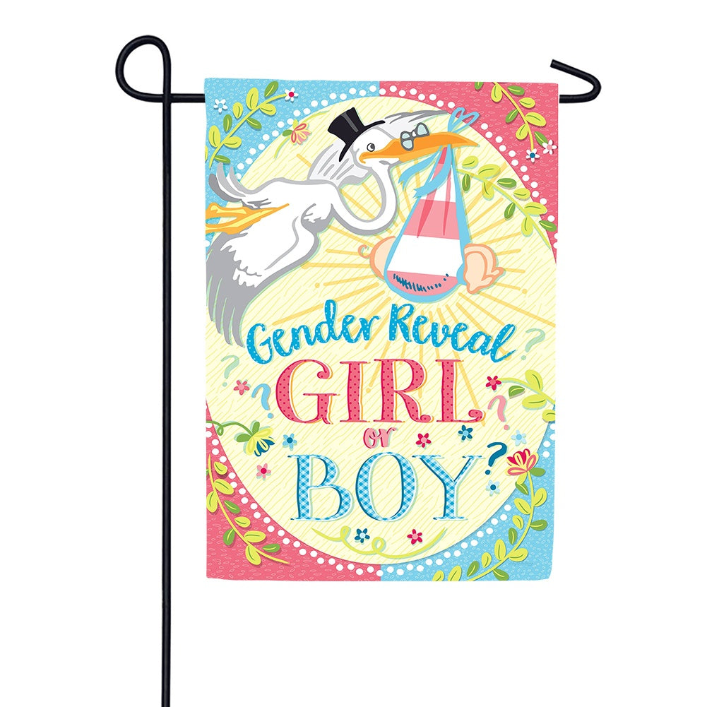 Gender Reveal Garden Flag