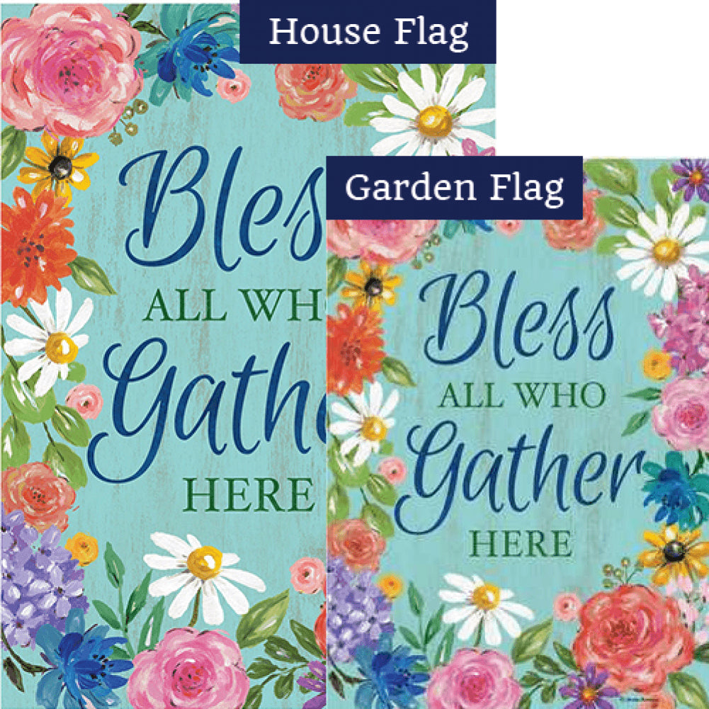 Bless and Gather Flags Set (2 Pieces)