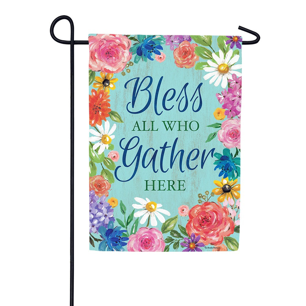 Bless and Gather Garden Flag