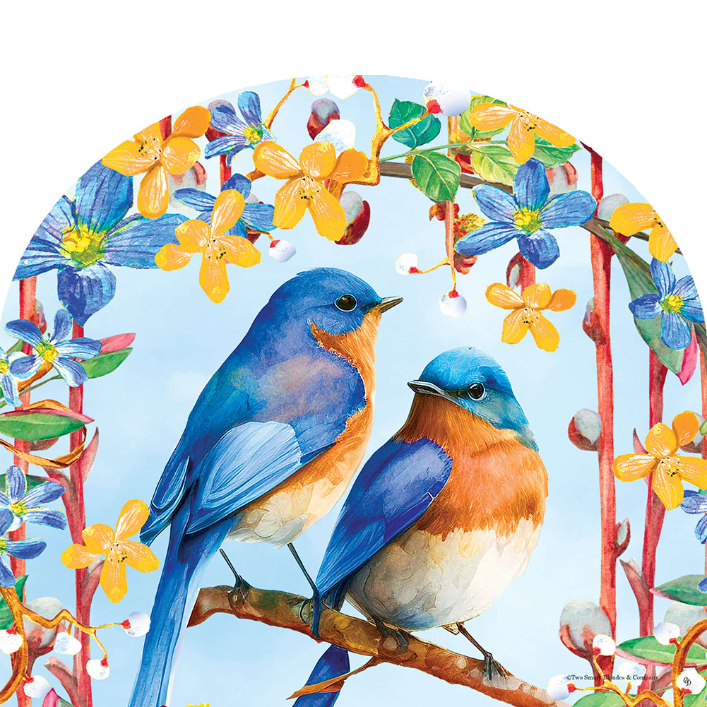 Lovely Bluebirds Arbor Mate