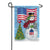 Custom Decor Patriotic Snowman Garden Flag