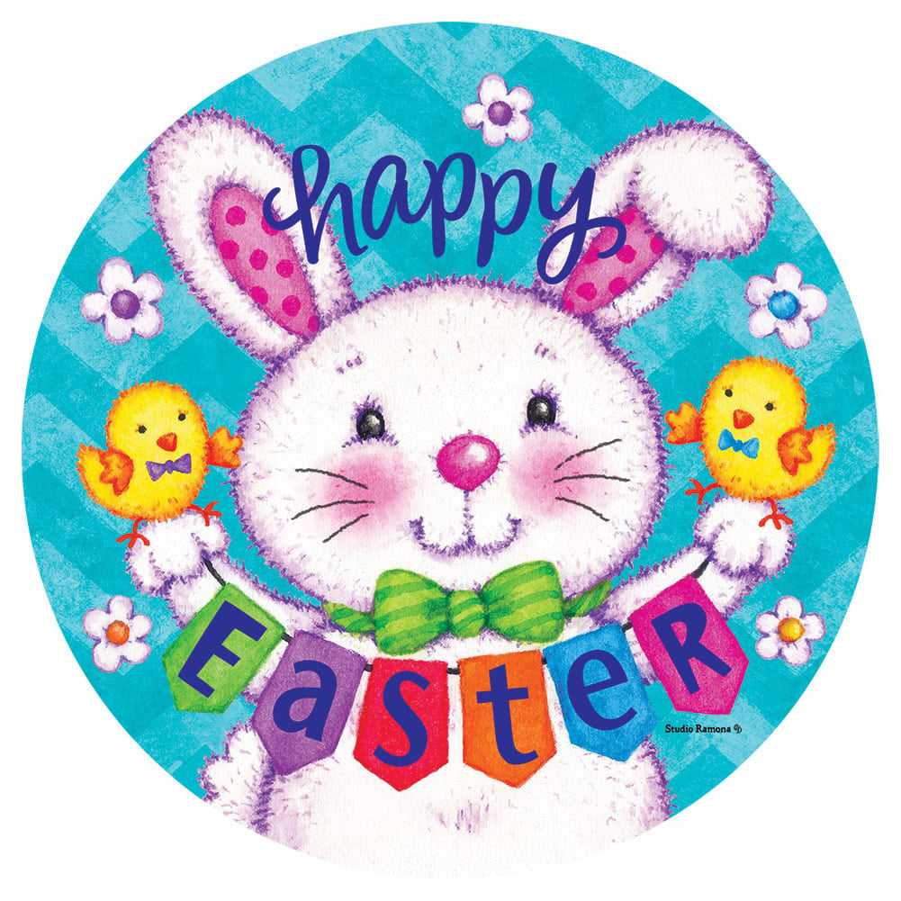Bunny and Eggs Accent Magnet